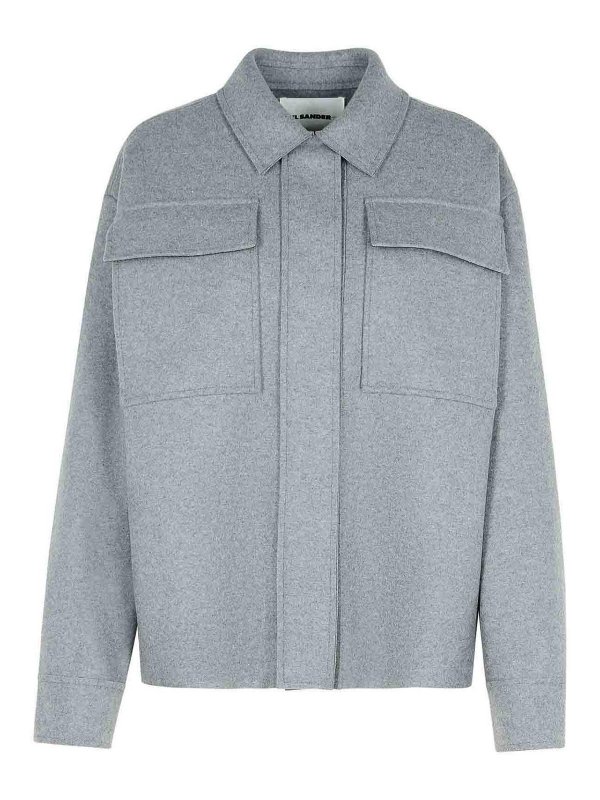 JIL SANDER: シャツ - シャツ - グレー