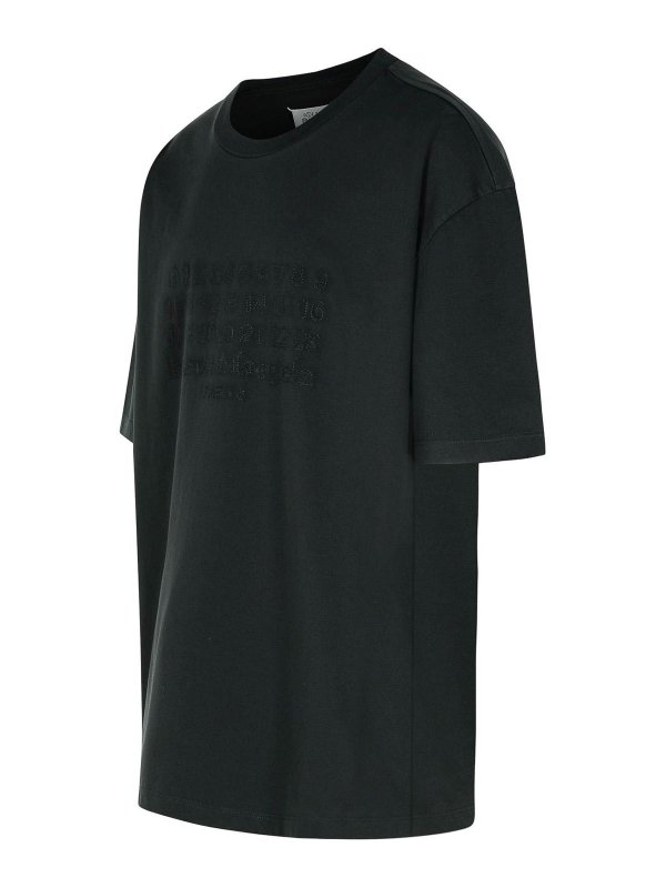 The Best Shops Maison Margiela: t-shirts - Black Cotton T-Shirt