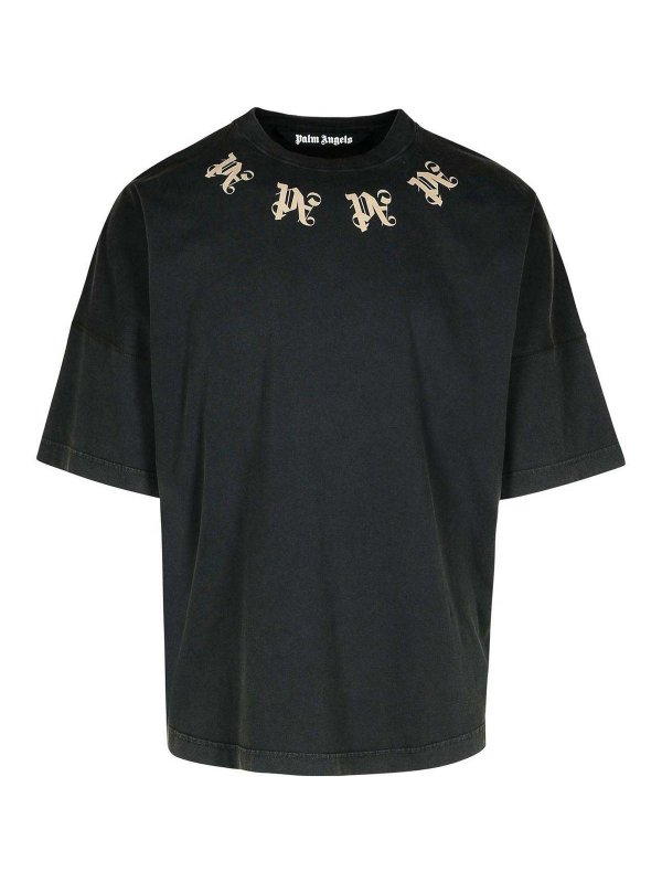 Palm Angels: Camisetas - Camiseta - Negro