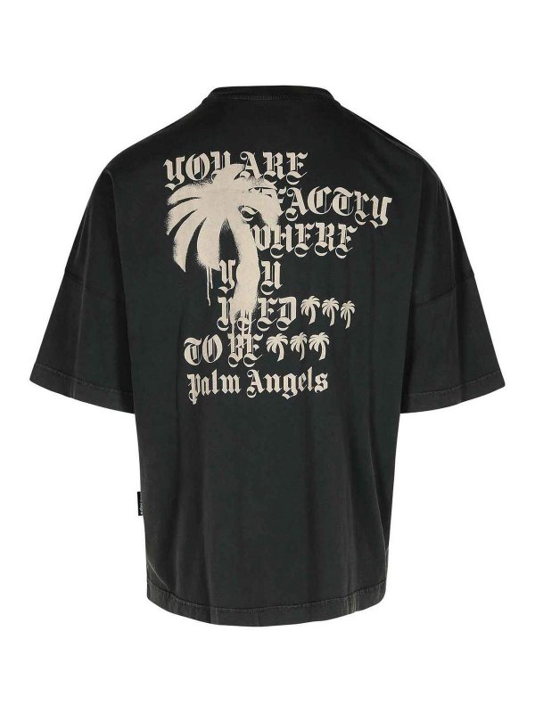 Palm Angels: Camisetas online - Camiseta - Negro