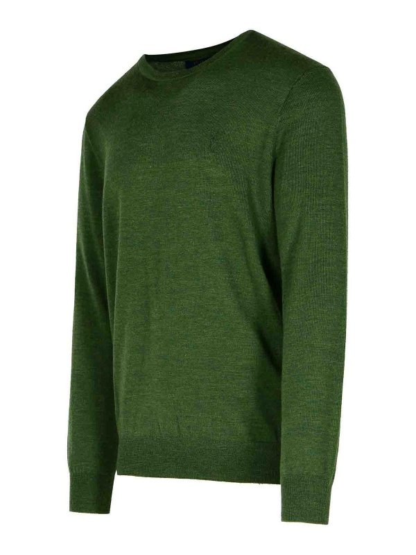 The Best Shops POLO RALPH LAUREN: Strickpullover mit Rundhalsausschnitt - Rundhalspullover - Grün
