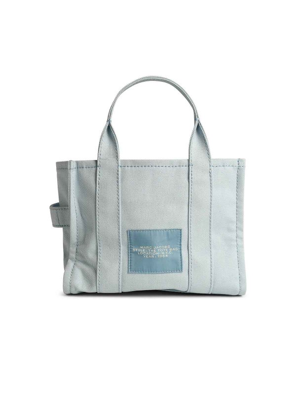 The Best Shops MARC JACOBS: cross body bags - Tote Small Light Blue Canvas Bag