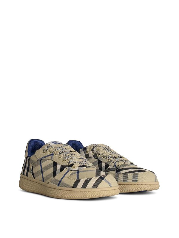 BURBERRY: trainers online - Terrace Beige Polyester Blend Sneakers