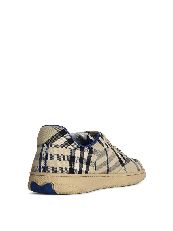 The Best Shops BURBERRY: trainers - Terrace Beige Polyester Blend Sneakers