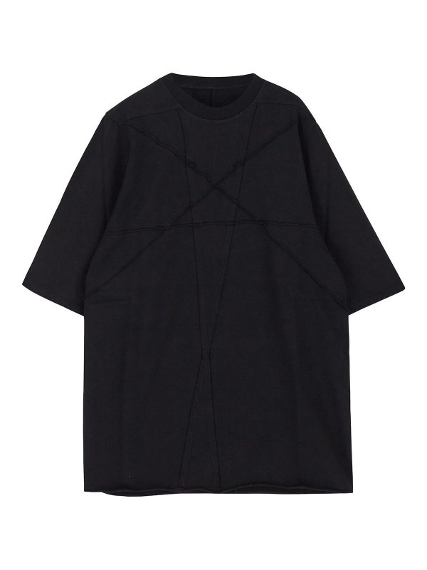 RICK OWENS: Tシャツ - Tシャツ - 黒
