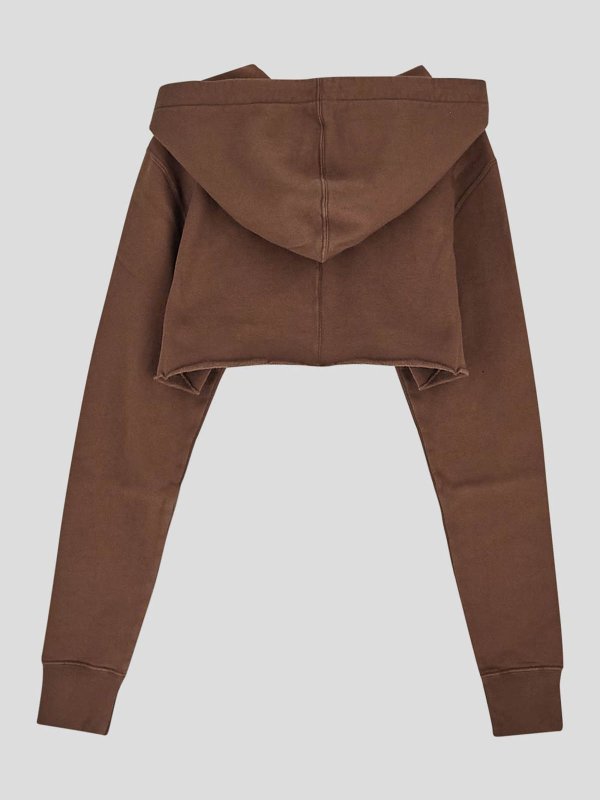 RICK OWENS: Sweatshirts & Sweaters online - Cropped hoodie