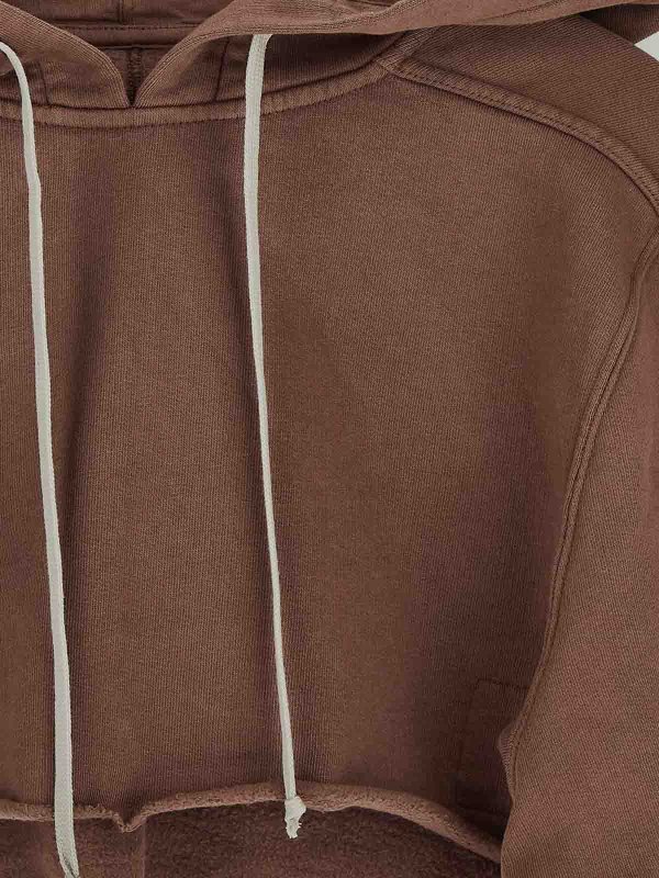 The Best Shops RICK OWENS: Sweatshirts & Sweaters - Cropped hoodie