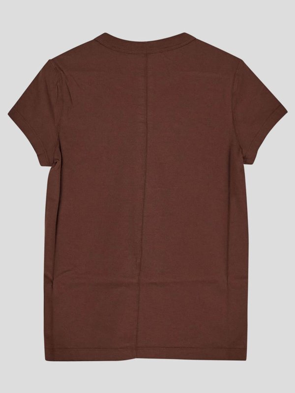 RICK OWENS: t-shirts online - Rick owens brown cropped level Tshirt