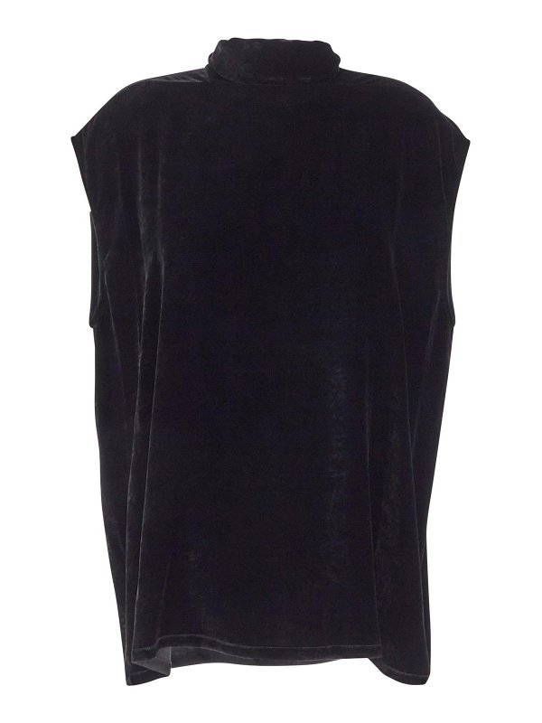 RICK OWENS: トップス＆タンクトップ - トップ/タンクトップ - 黒