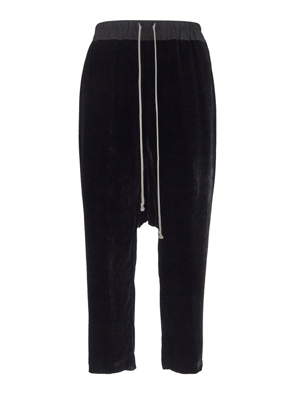 RICK OWENS: カジュアルトラウザー - カジュアルパンツ - 黒