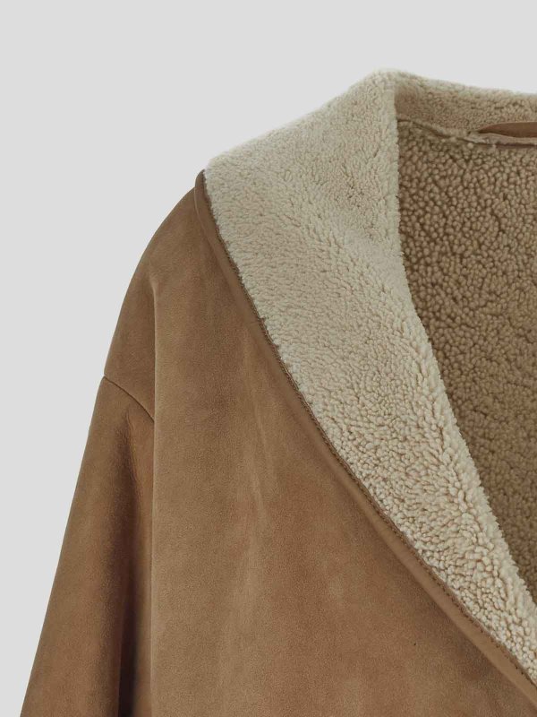 The Best Shops SALVATORE SANTORO: レザージャケット - レザージャケット - ベージュ