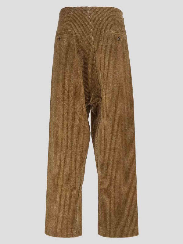 UMA WANG: Pantalons casual online - Pantalons Décontractés - Marron