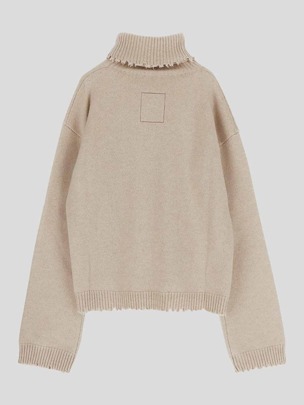 UMA WANG: クルーネック online - クルーネック - ブラウン