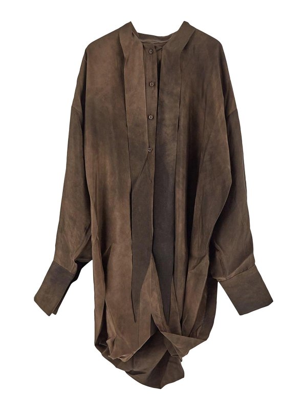 UMA WANG: Tops & Tank tops - Uma wang top in cupro