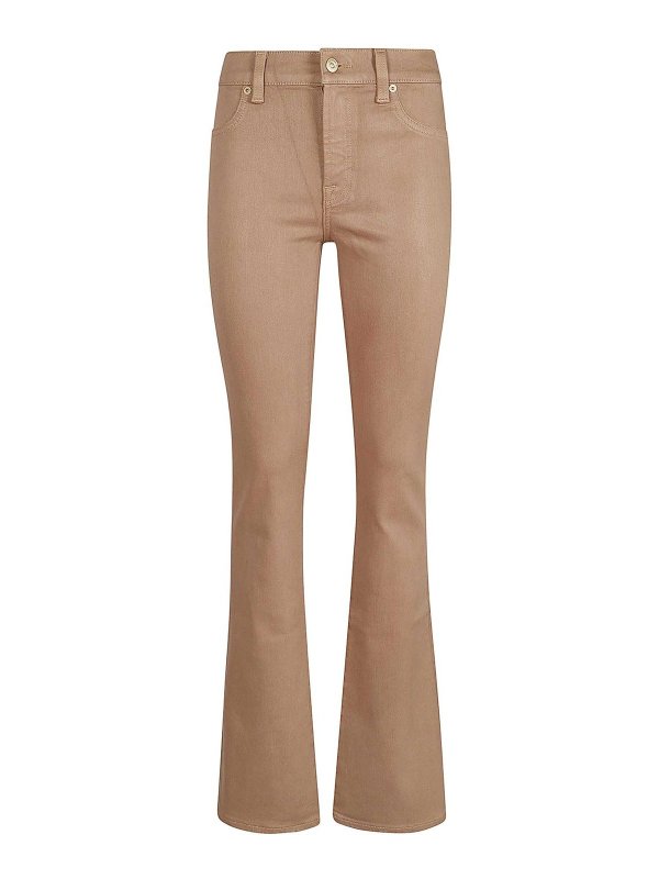 7 FOR ALL MANKIND: Bootcut - Bootcut Jeans - Beige