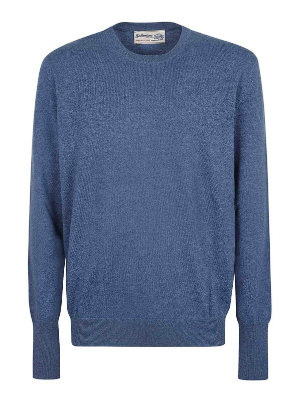 BALLANTYNE: Pull col rond - Pull Col Rond - Bleu Clair