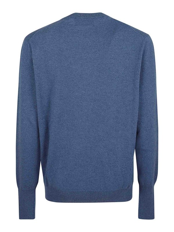 BALLANTYNE: Pull col rond online - Pull Col Rond - Bleu Clair