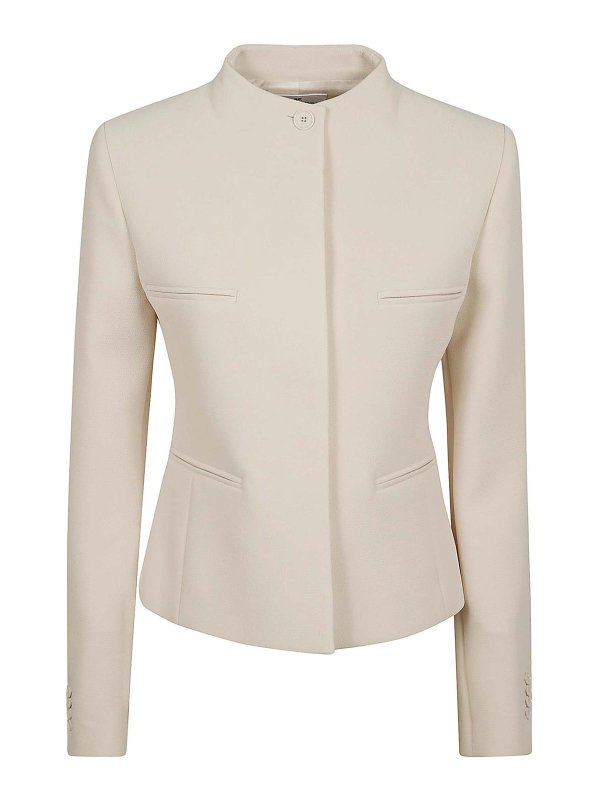 Courreges: casual jackets - Officer Heritage Crepe Tailored Jacket