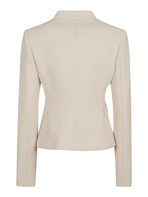 Courreges: casual jackets online - Officer Heritage Crepe Tailored Jacket