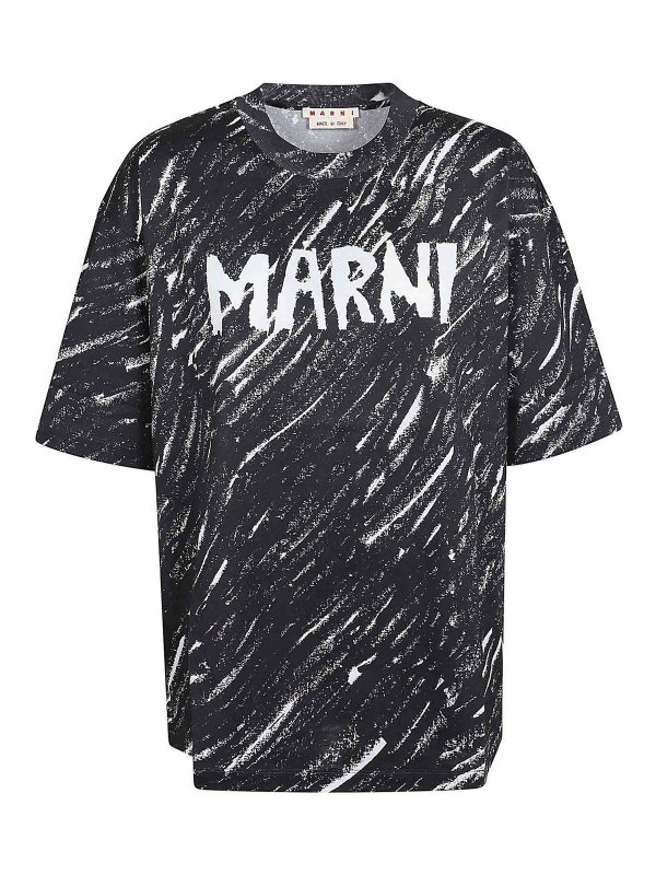 Marni: T-shirts - T-Shirt - Noir