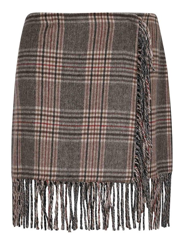 P.A.R.O.S.H.: Knielange und Midi Röcke - Midirock - Braun