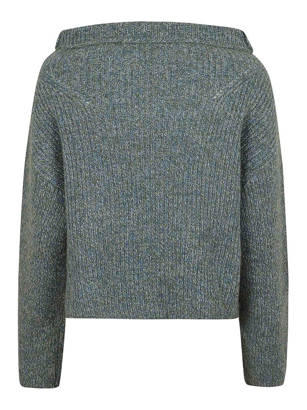 Pinko: U-Boot-Ausschnitt online - U-Boot-Pullover - Grün