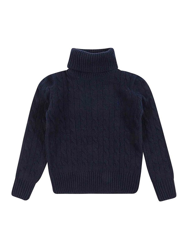 RALPH LAUREN: Rollkragenpullover  und Polo-Ausschnitt - Rollkragenpullover - Dunkelblau