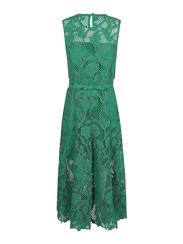 Self Portrait: Vestidos largos - Vestido Largo - Verde