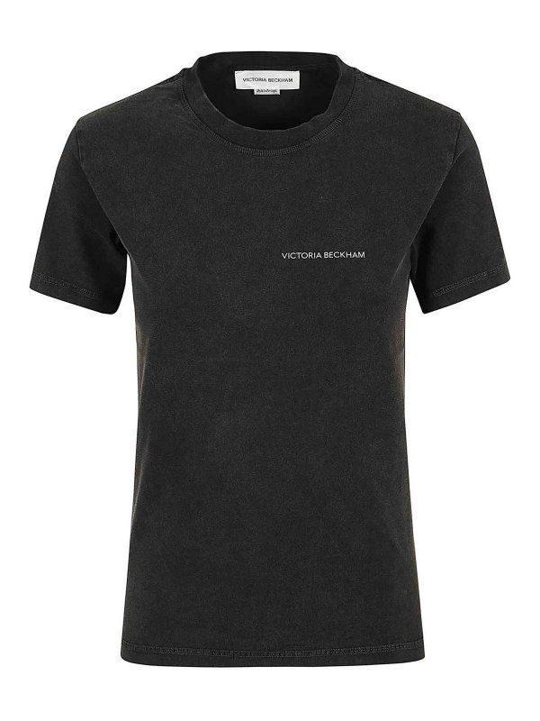 VICTORIA BECKHAM: t-shirts - Shrunken Logo Tee
