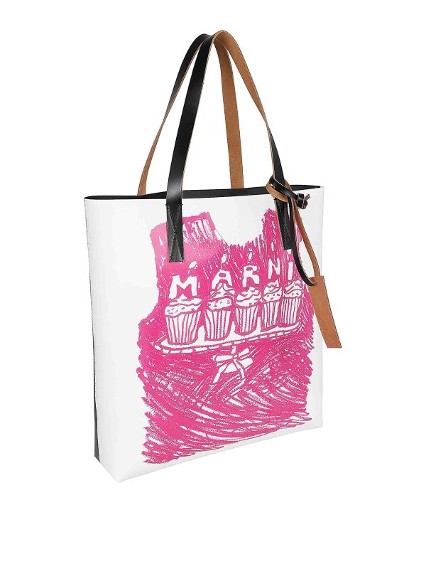 Marni: Bolsos Shopping online - Bolso Shopping - Blanco