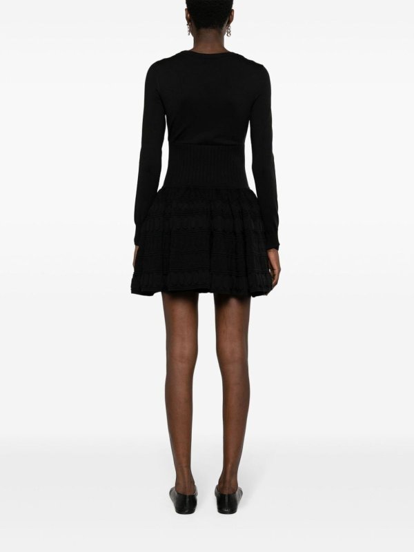 Robe Au Genou - Noir shop online: Alaïa