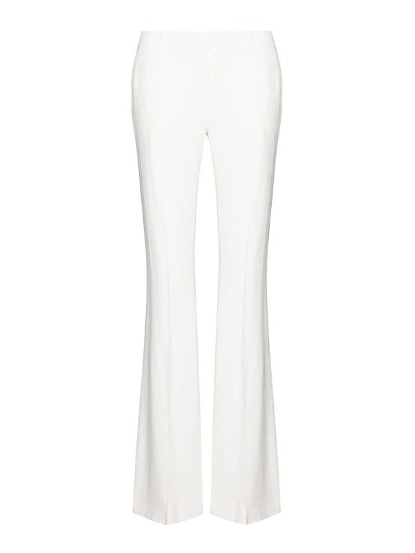 ALEXANDER MCQUEEN: カジュアルトラウザー - カジュアルパンツ - 白