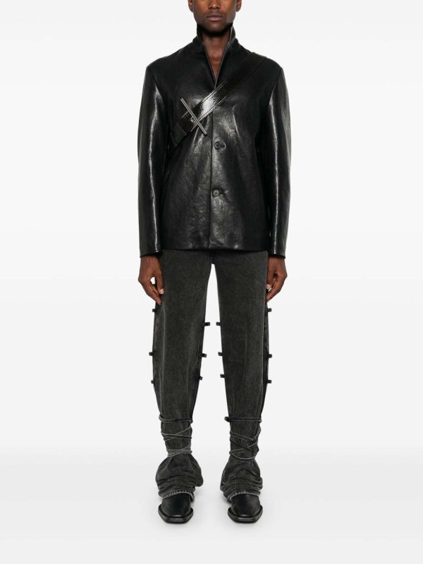 ALEXANDER MCQUEEN: ブーツカットジーンズ online - ブーツカットジーンズ - 黒