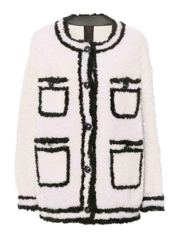 Blancha: 毛皮＆シアリングコート - 毛皮/ムートンコート - 白