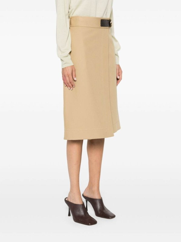 膝丈/ミディスカート - ブラウン Replica 
online: BOTTEGA VENETA