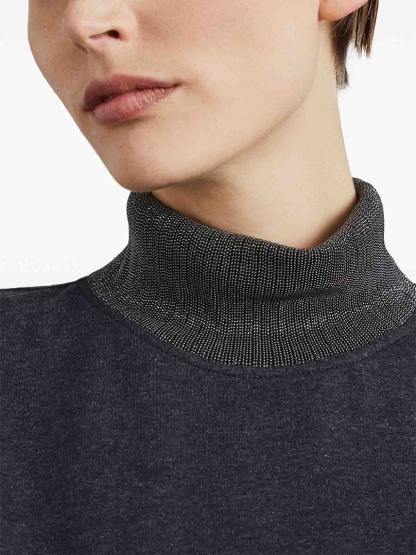 膝丈ドレス - グレー shop online: BRUNELLO CUCINELLI