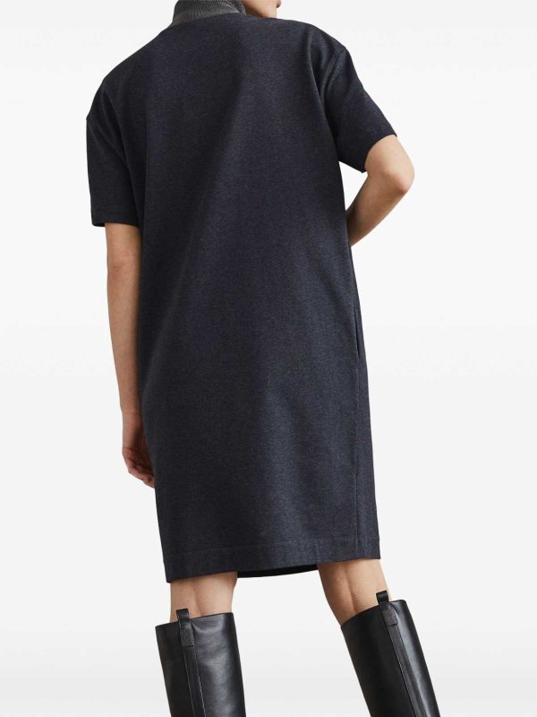 BRUNELLO CUCINELLI buy online 膝丈ドレス - グレー
