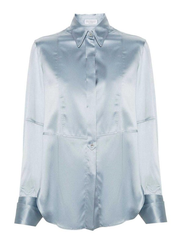 BRUNELLO CUCINELLI: Hemden - Hemd - Schwarz