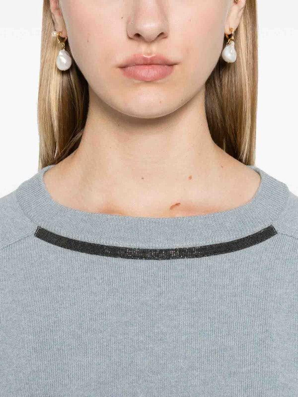 The Best Shops BRUNELLO CUCINELLI: boat necks - Long Sleeve Boat-Neck Sweater