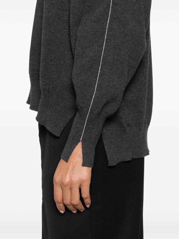 The Best Shops BRUNELLO CUCINELLI: Cuellos altos y polos - Suéter Con Cuello Alto - Negro