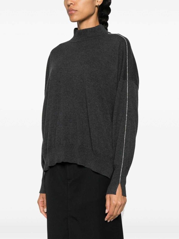 Suéter Con Cuello Alto - Negro shop online: BRUNELLO CUCINELLI