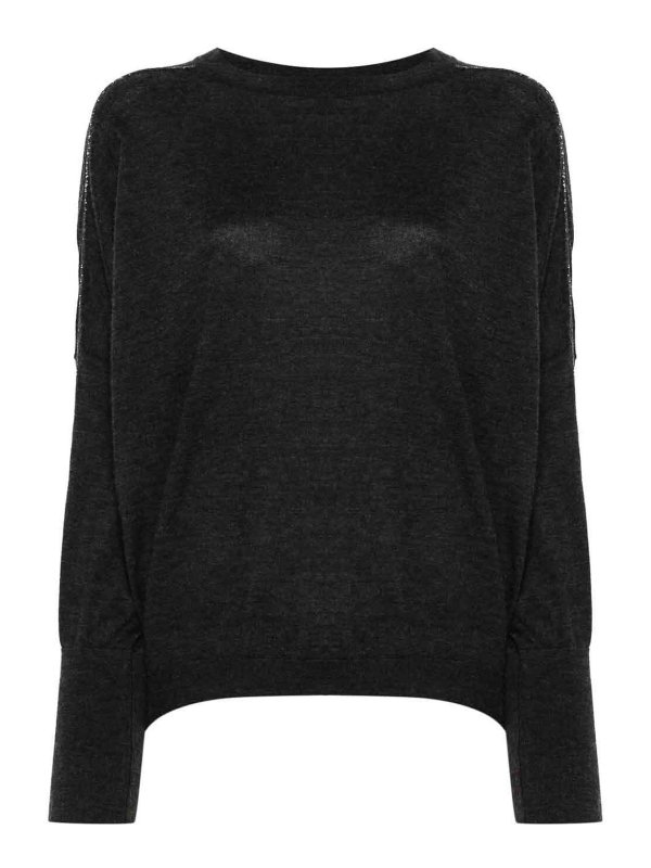 BRUNELLO CUCINELLI: crew necks - Long Sleeve Crew-Neck Sweater
