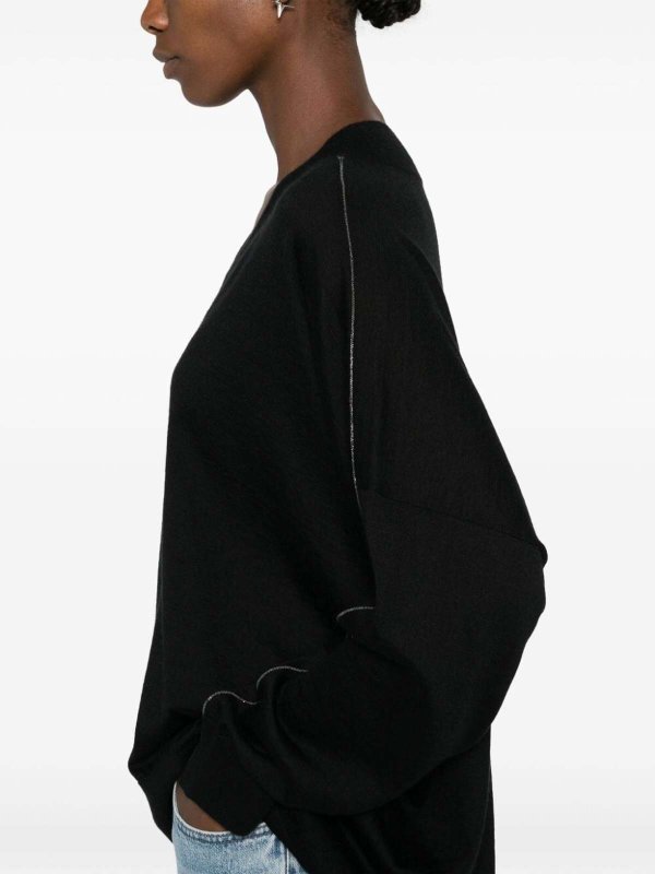 BRUNELLO CUCINELLI buy online V-Pullover - Schwarz