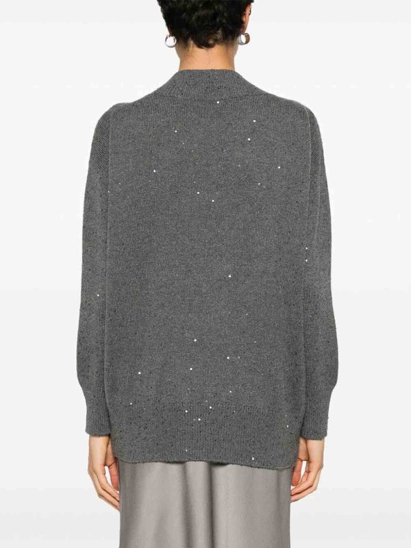 Long Sleeve V-Neck Sweater shop online: BRUNELLO CUCINELLI