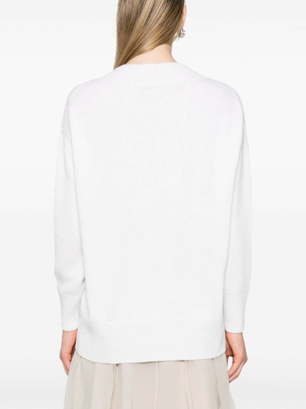 Long Sleeve V-Neck Sweater shop online: BRUNELLO CUCINELLI