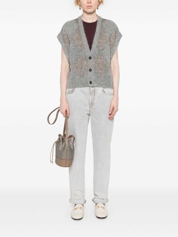 Brunello Cucinelli カーディガン - グレー|MCM518806CYT56