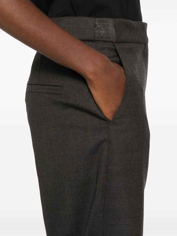 The Best Shops BRUNELLO CUCINELLI: カジュアルトラウザー - カジュアルパンツ - ダークグレー