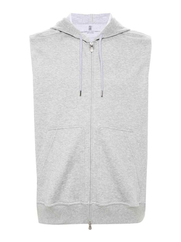 BRUNELLO CUCINELLI: Sweatshirts und Pullover - Sweatshirt - Grau