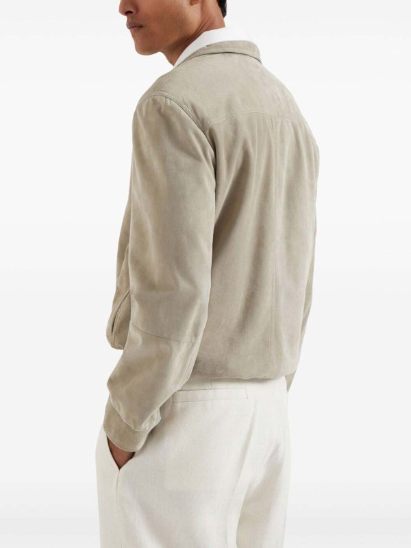The Best Shops BRUNELLO CUCINELLI: leather jacket - Leather Jacket