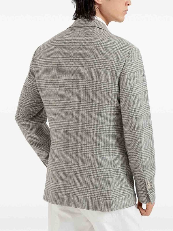 Deconstructed Blazer With Patch Pockets shop online: BRUNELLO CUCINELLI